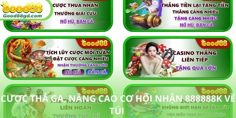 Khuyến mãi Good88 là cơ hội cá cược thỏa thích cho hội viên