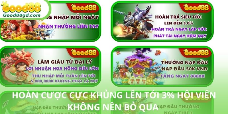 Khuyến mãi hoàn trả được đông đảo hội viên yêu thích
